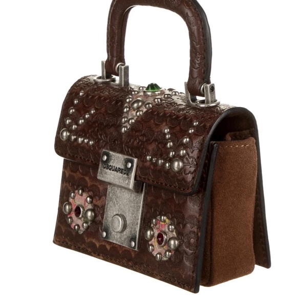 Dsquared² Studded Leather Mini Bag - Picture 3 of 5